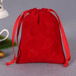 중국 인쇄된 빨간 면 졸라매는 끈 부대, 큰 화포 졸라매는 끈 세탁물 부대 협력 업체